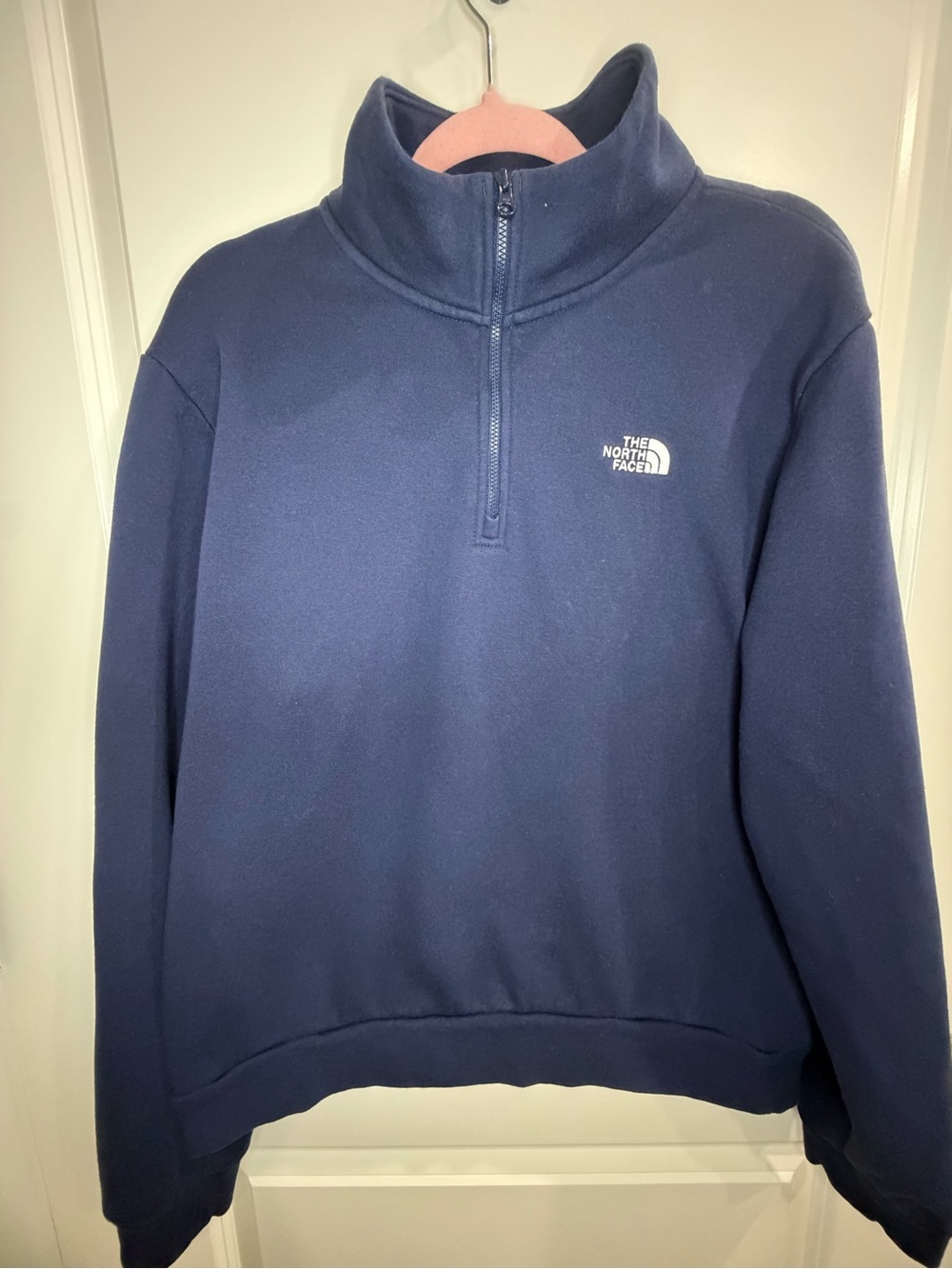 The North Face Men’s Navy Quarter-Zip Fleece Pullover